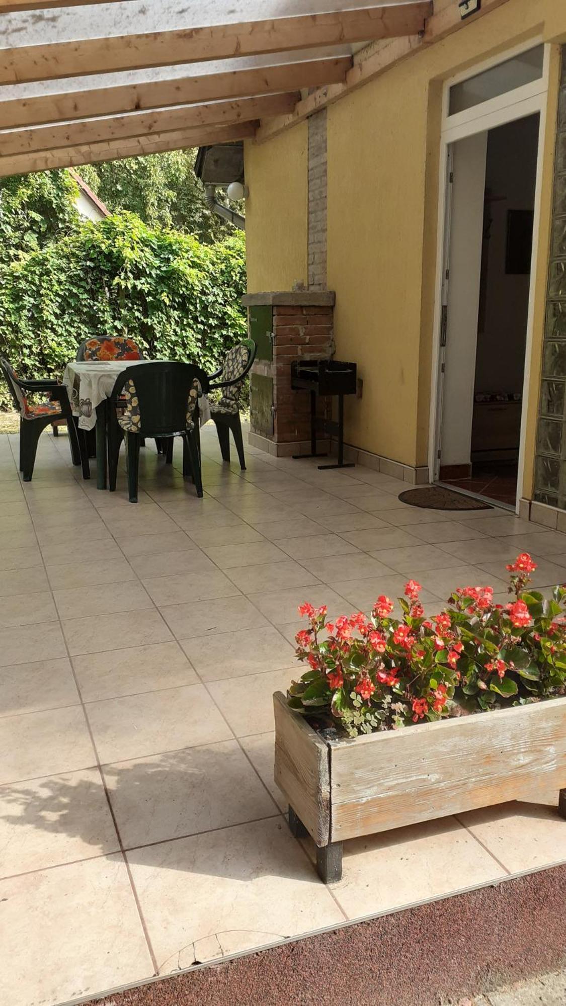 Borostyan Vendeghaz Apartment Tiszaug Bagian luar foto