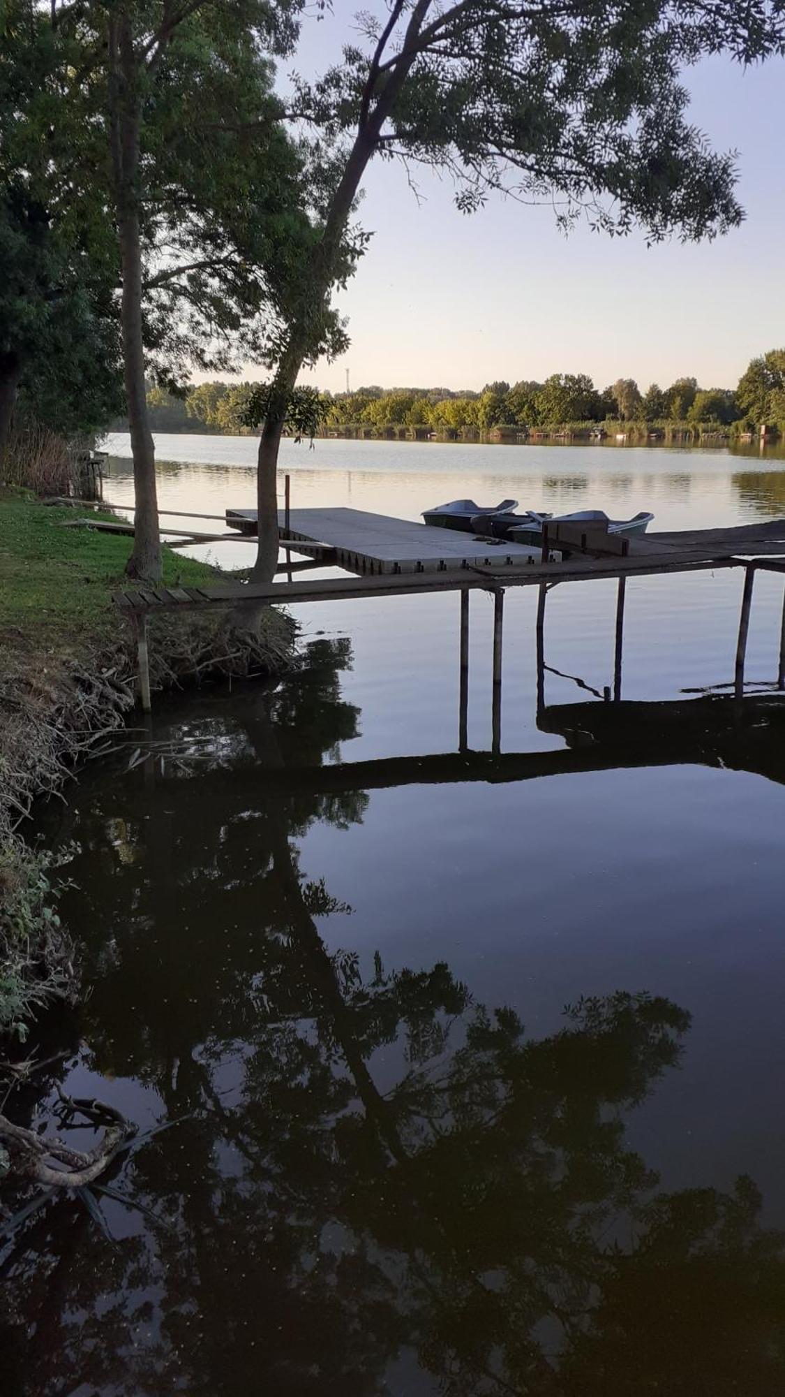 Borostyan Vendeghaz Apartment Tiszaug Bagian luar foto